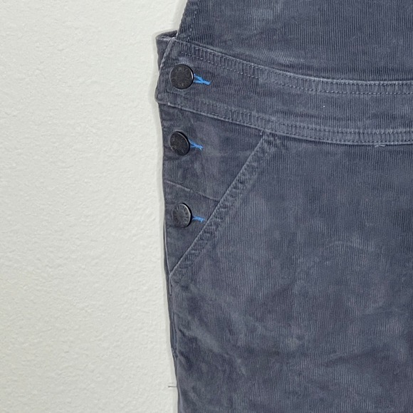 Zadig & Voltaire Corduroy Overalls Eagle‎ Embroidery Dark Grey Women's - Picture 6 of 12